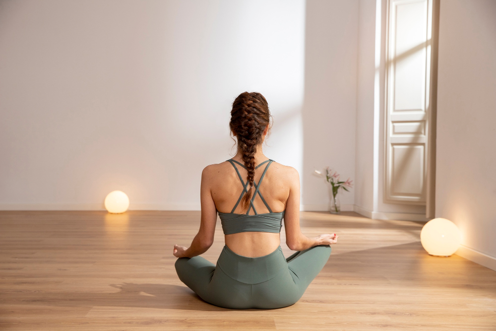 Woman doing yoga