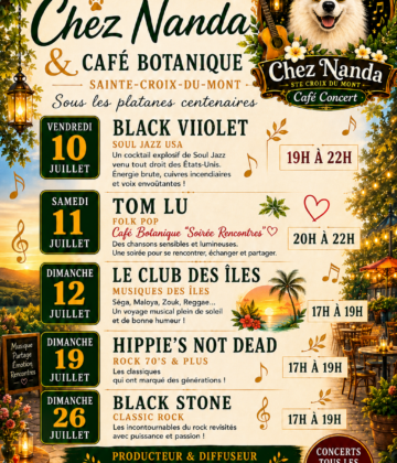 Affiche Concerts Juillet 3