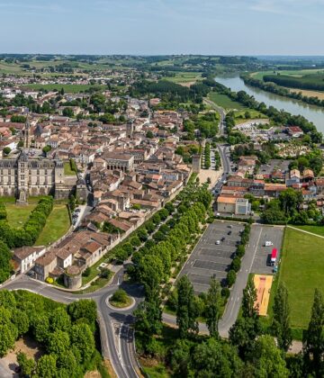 Cadillac vue aérienne