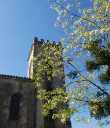 Cours les bains - église