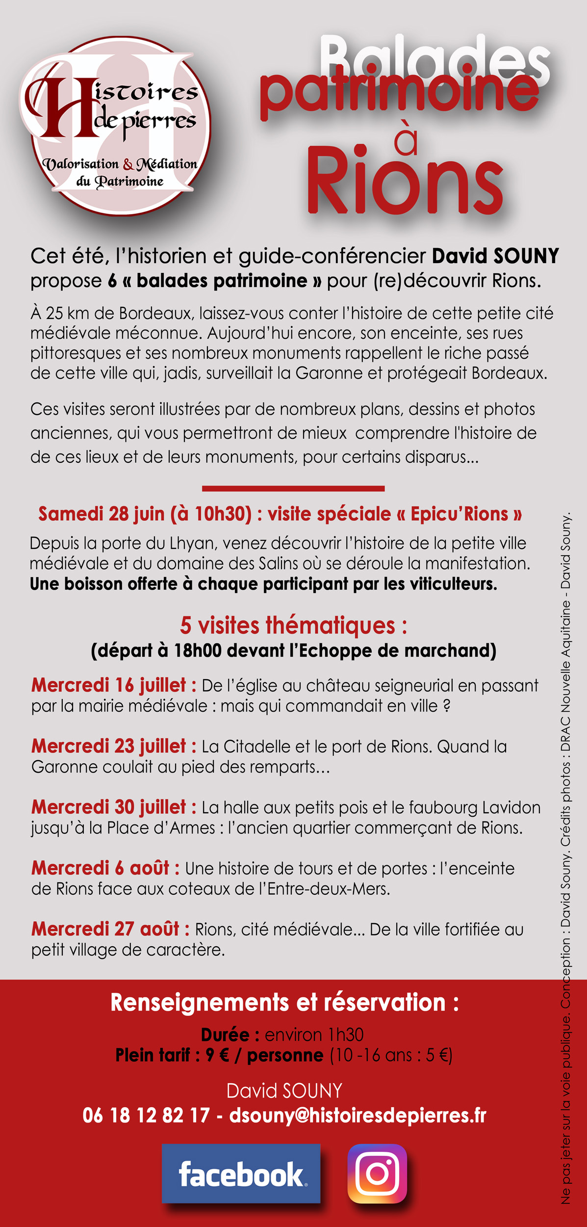Flyer verso visites estivales (Rions) 2025 cpr