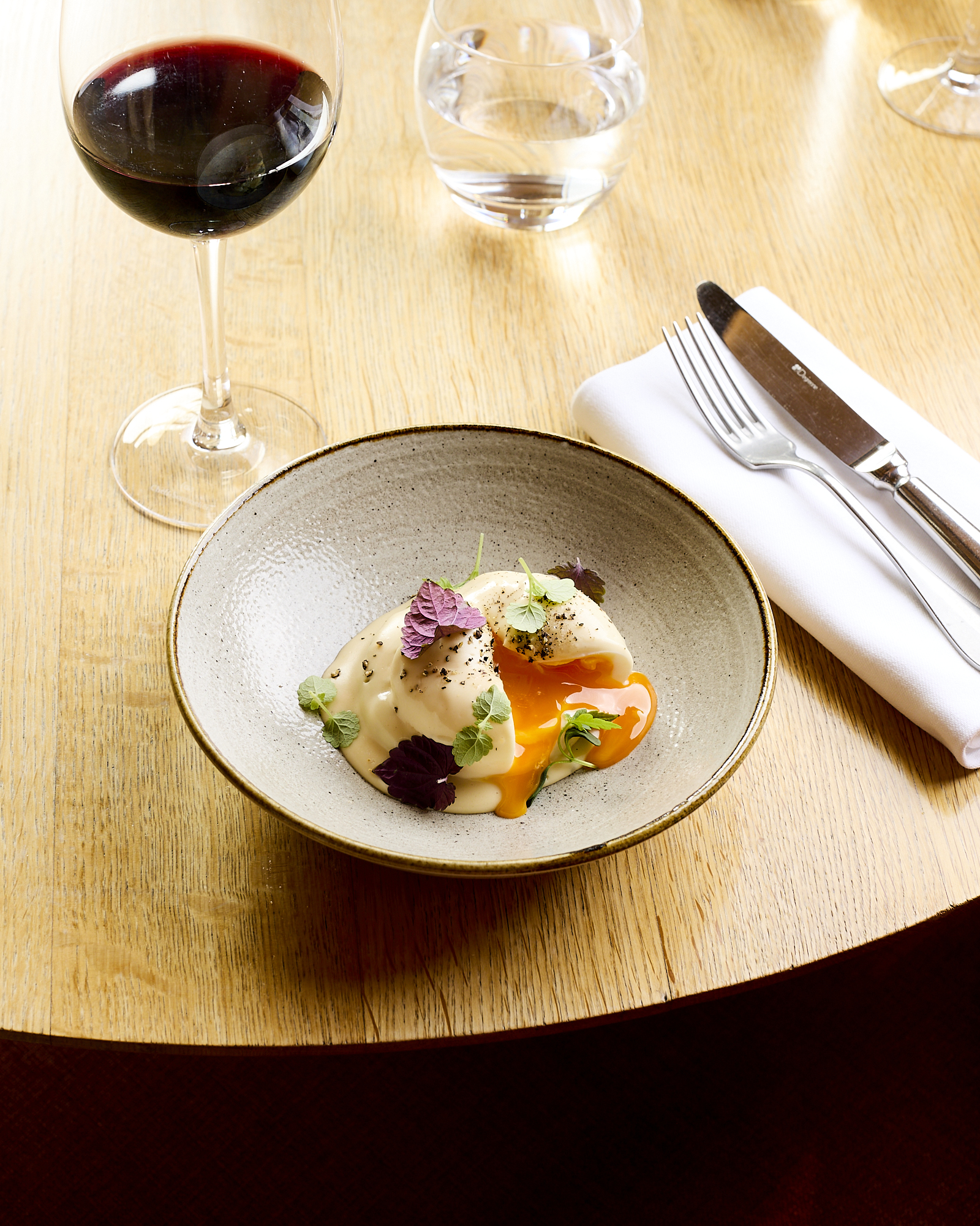 La Chapelle de Guiraud - Oeuf poché à la Château Guiraud