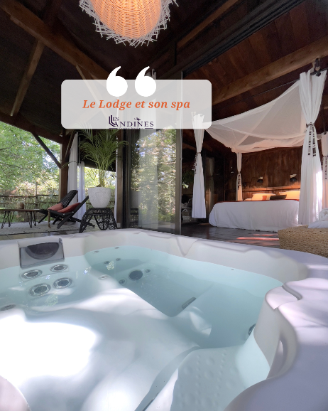 Le lodge et son spa - cabanes sud Gironde