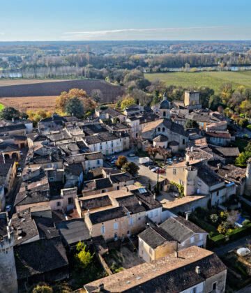 Vue arérienne de Rions