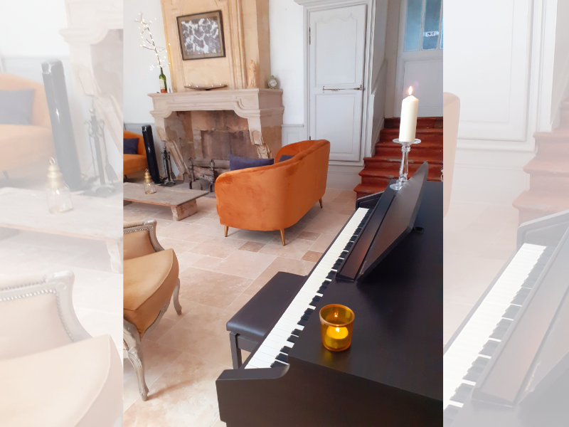 Salon commun piano