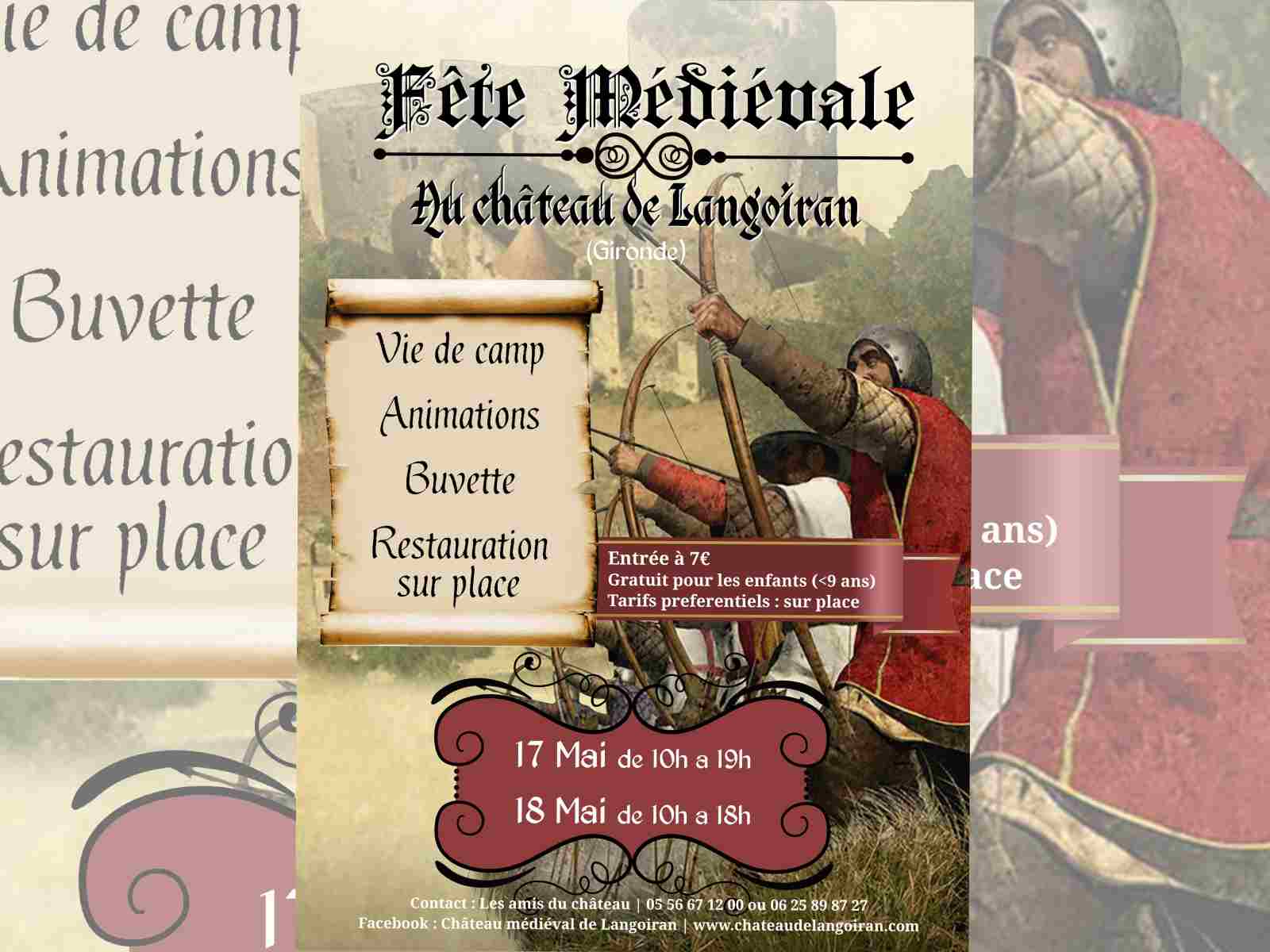 affiche médiévales mai 2025