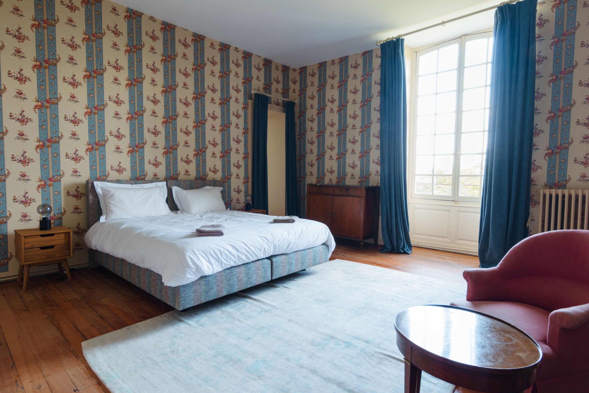 chambre bleu