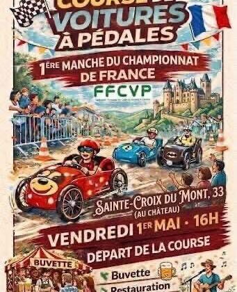 course de voiture à pédale