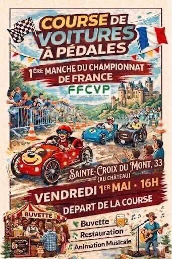 course de voiture à pédale