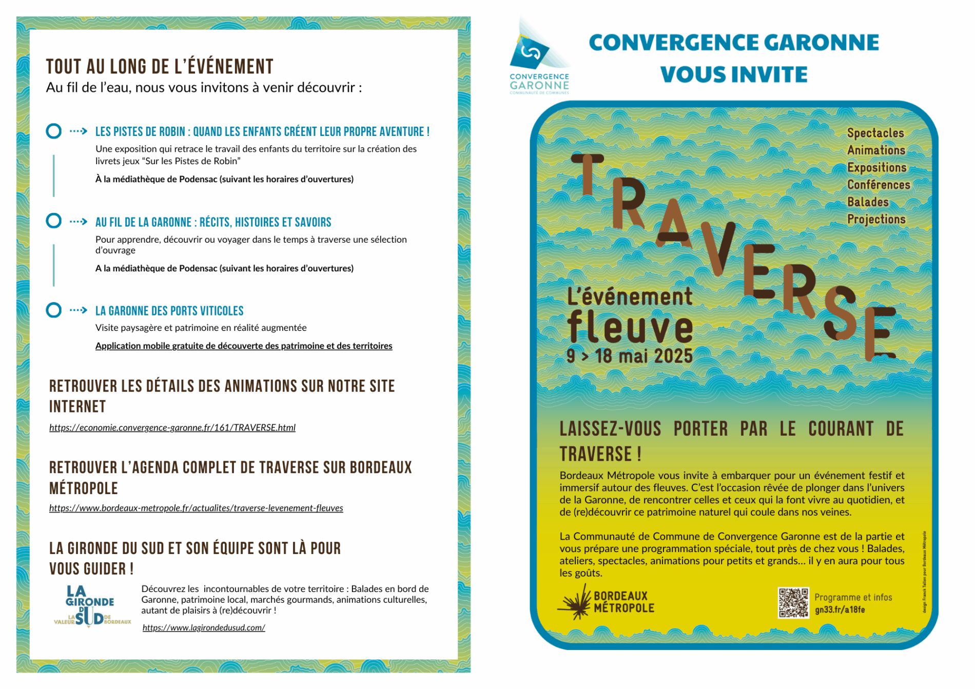 dépliant traverse - recto - version en ligne
