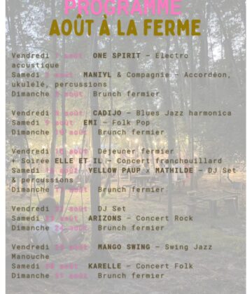 ferme illats août 2025
