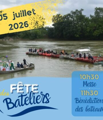 fete des bateliers couthures affiche 2 le 5 juillet