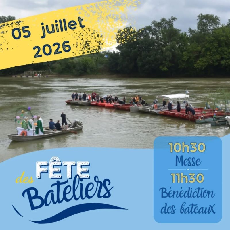 fete des bateliers couthures affiche 2 le 5 juillet
