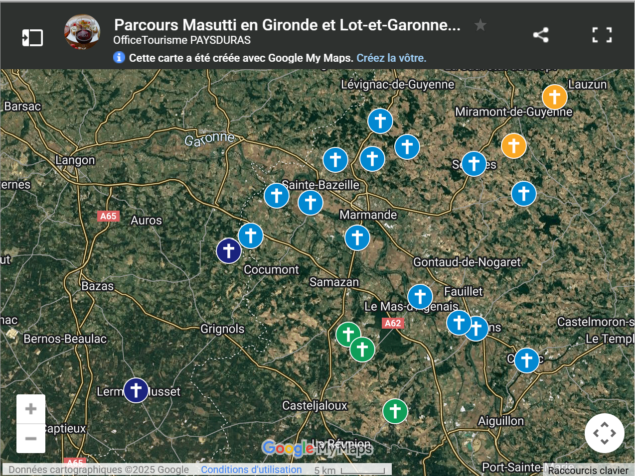 localisation eglises masutti