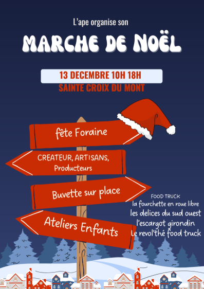 marché de noel sainte croix du mont
