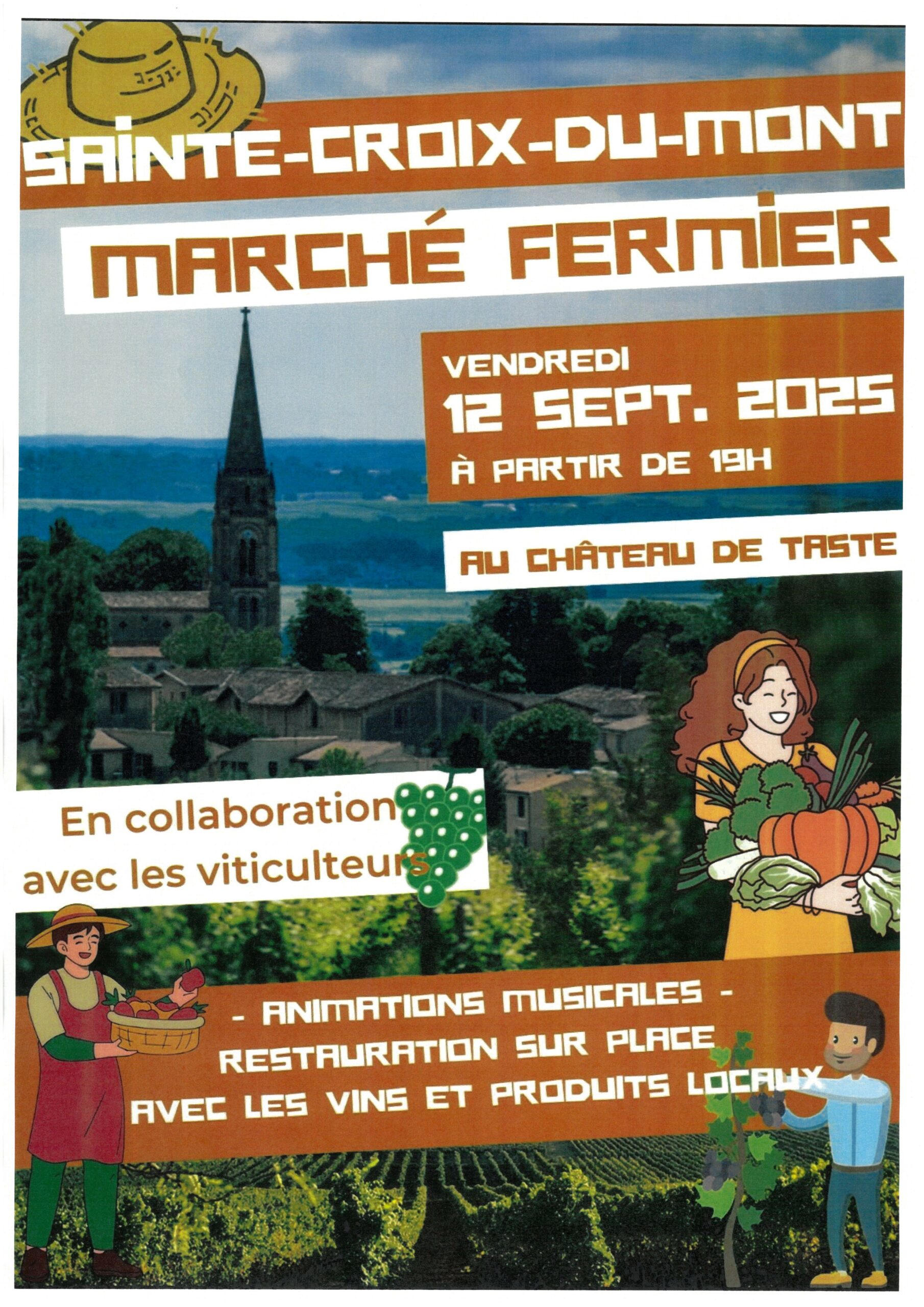 marché fermier Sainte Croix du Mont