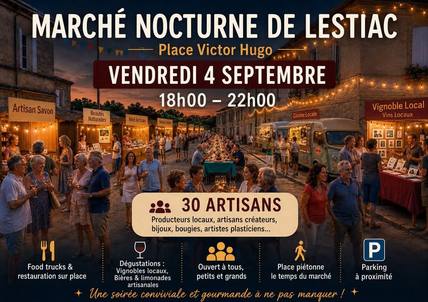 marché nocturne lestiac