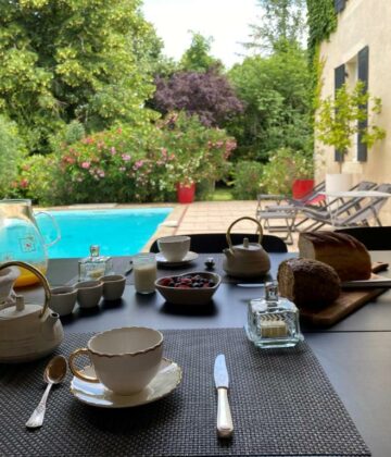 piscine petit dej