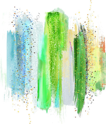 Green-and-blue-mixed-color